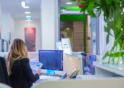 Rezeption Zahnarztpraxis Dr. Pantas Düsseldorf