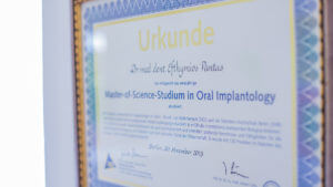 Zertifikat master of science oral implantology | Dr. Pantas Zertifikat master of science oral implantology